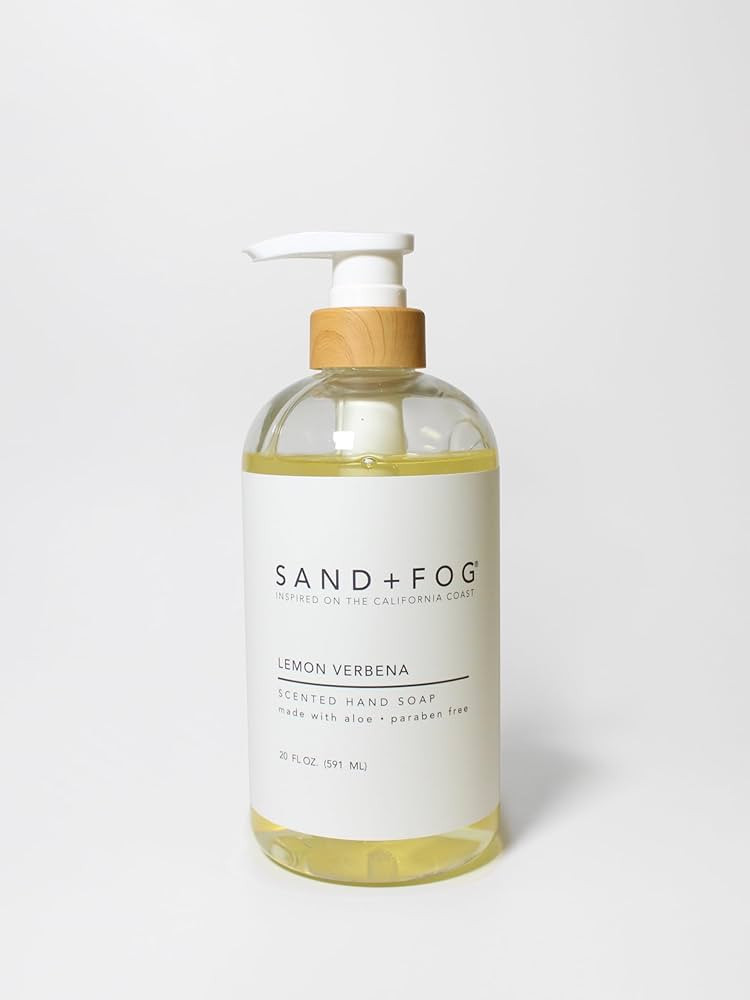 Sand + Fog Lemon Verbena- Scented Liquid Hand Soap - Moisturizing Hand Soap - Made with Aloe - Pa... | Amazon (US)
