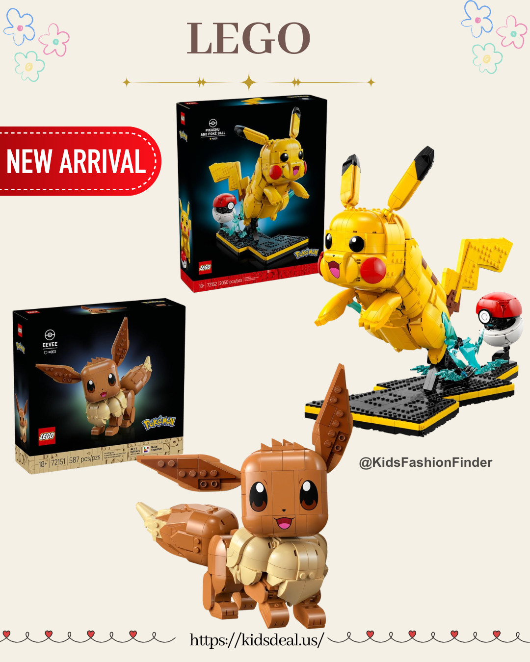 ⚡🟡 NEW LEGO Pokémon Sets are HERE! 🧱✨

Build your own Pikachu + Poké Ball or adorable Eevee 😍

Perfect for Pokémon fans, collectors & nostalgic gamers 💛
Such a fun gift idea too! 🎁

#LEGO #Pokemon #Pikachu #Eevee #PokemonFans #LEGOCollector #DeskDecor #GamingSetup #NerdyAndCute #NewRelease #GiftIdeas 🎮⚡

#LTKSeasonal #LTKHome #LTKKids