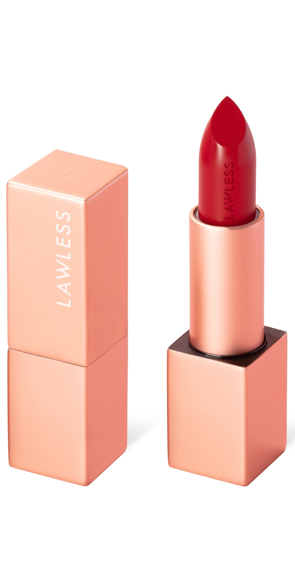 LAWLESS Forget the Filler Lip-Plumping Line-Smoothing Satin Cream Lipstick Whos That Lady 0.1 oz/3.7 mL | Shopbop