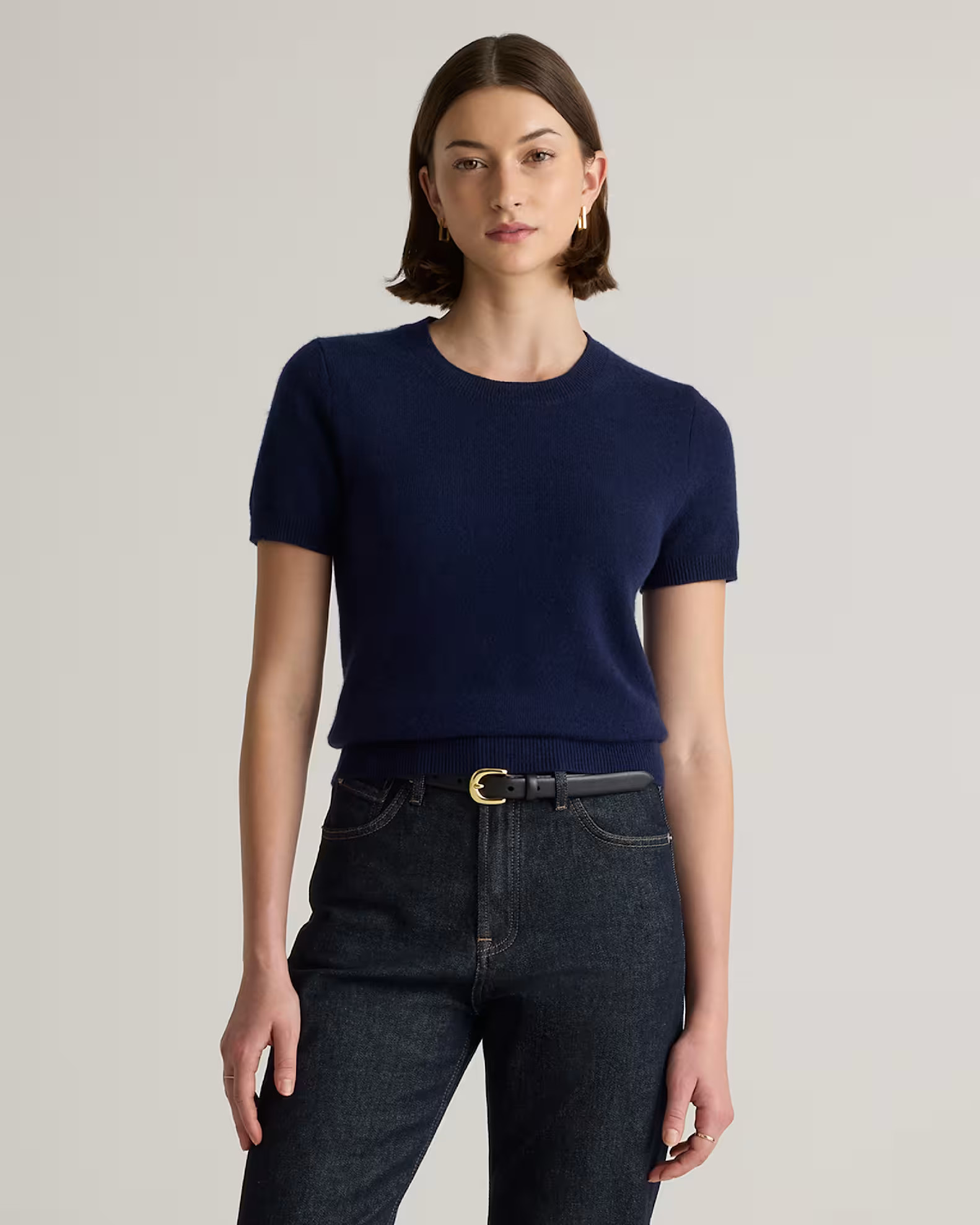 Cashmere Tee | Quince in True Navy | Quince