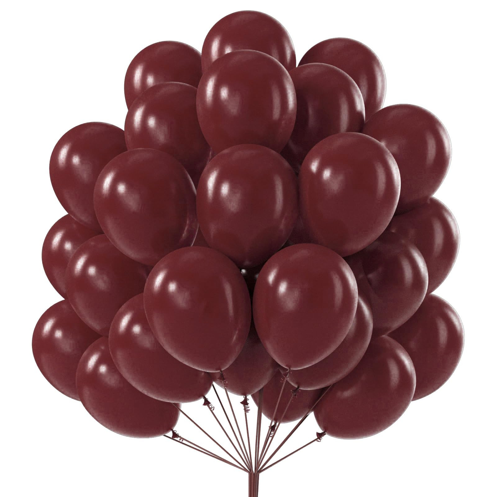 PartyWoo Burgundy Balloons 101 pcs 12 Inch Dark Red Maroon Fall Latex Helium Balloons for Graduat... | Amazon (US)