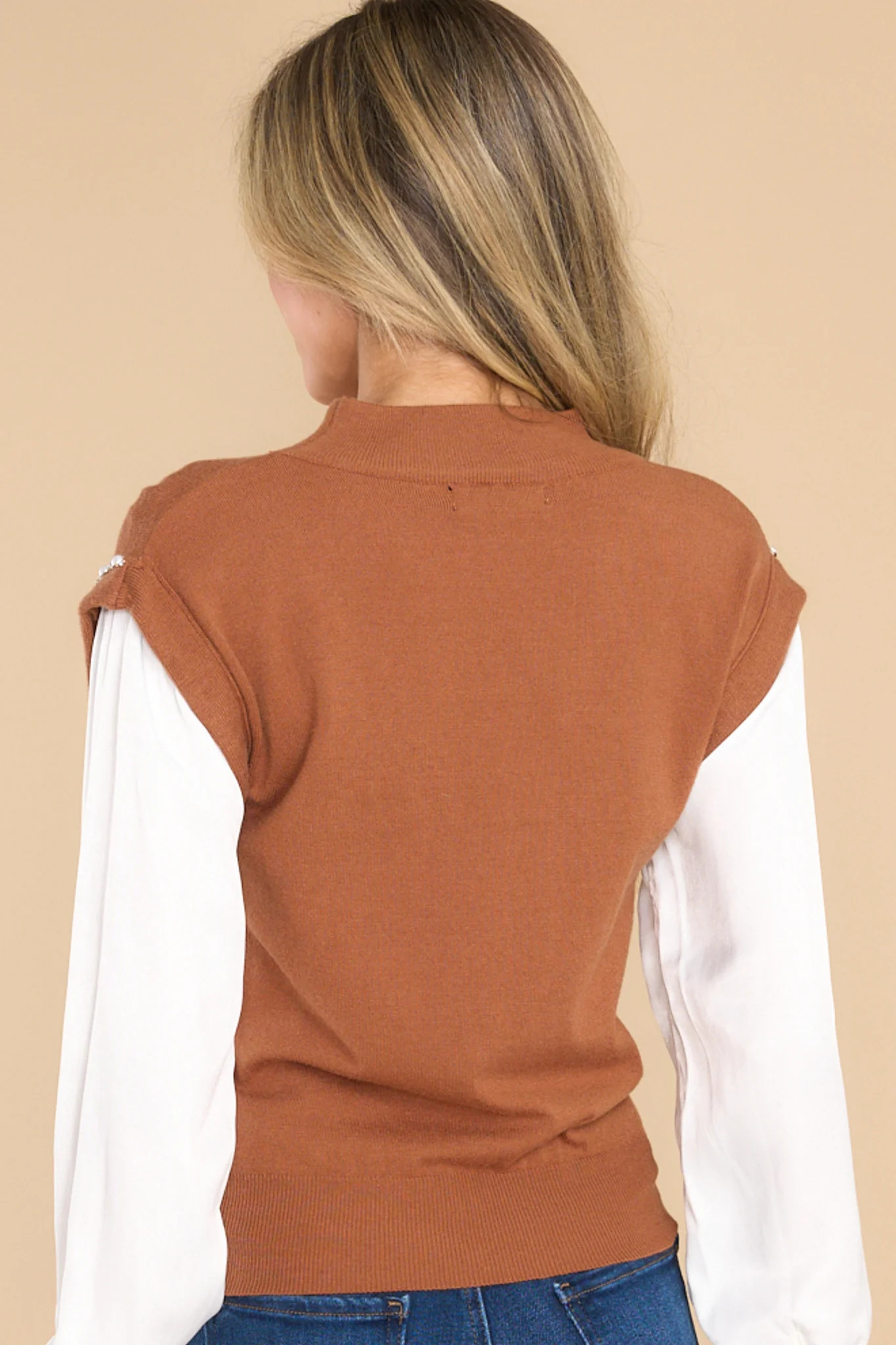 Looking So Sweet Caramel Top | Red Dress 