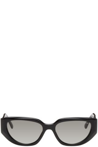 Black Hailey Bieber Edition Cat-Eye Sunglasses | SSENSE