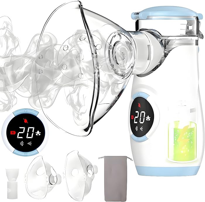 Mesh Nebulizer, Portable Nebulizer with Intuitive LED Interface and Auto-Cleaning, Handheld Nebul... | Amazon (US)