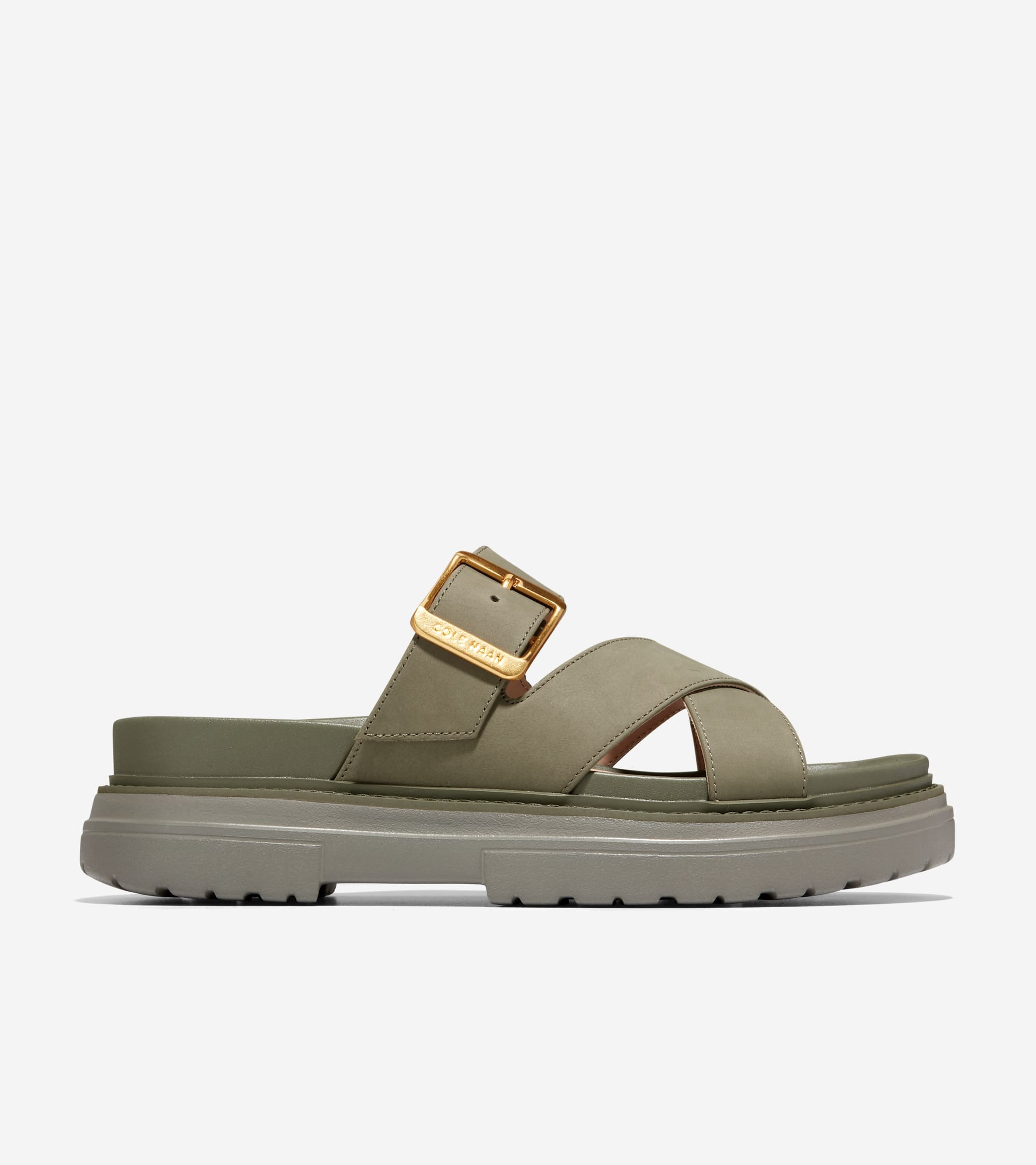 Women's Fraya Slide Sandal in Dark Green | Cole Haan | Cole Haan (US)
