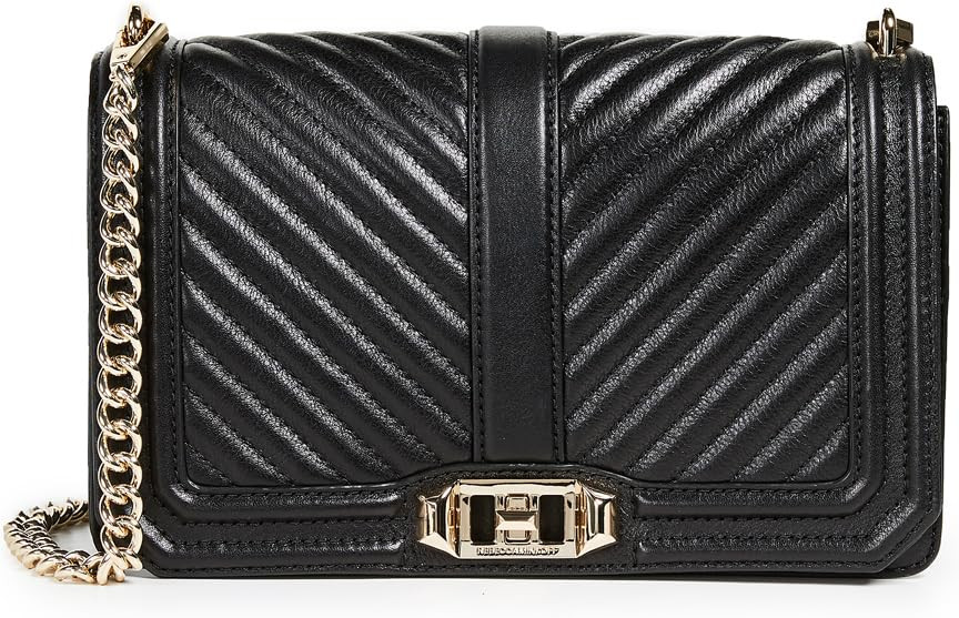 Rebecca Minkoff Chevron Quilted Love Crossbody | Amazon (US)