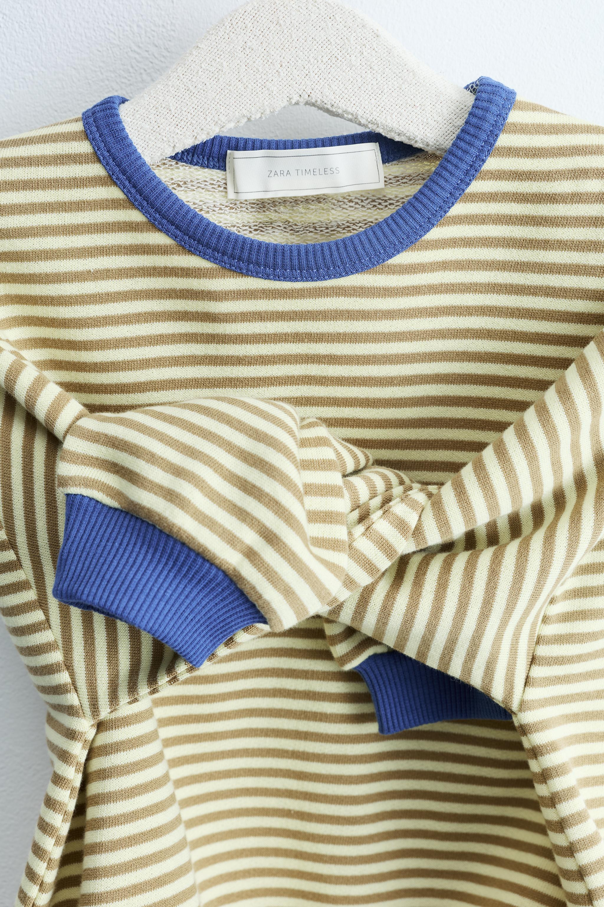 ZARA TIMELESS - STRIPED PRINT SWEATSHIRT | Zara US
