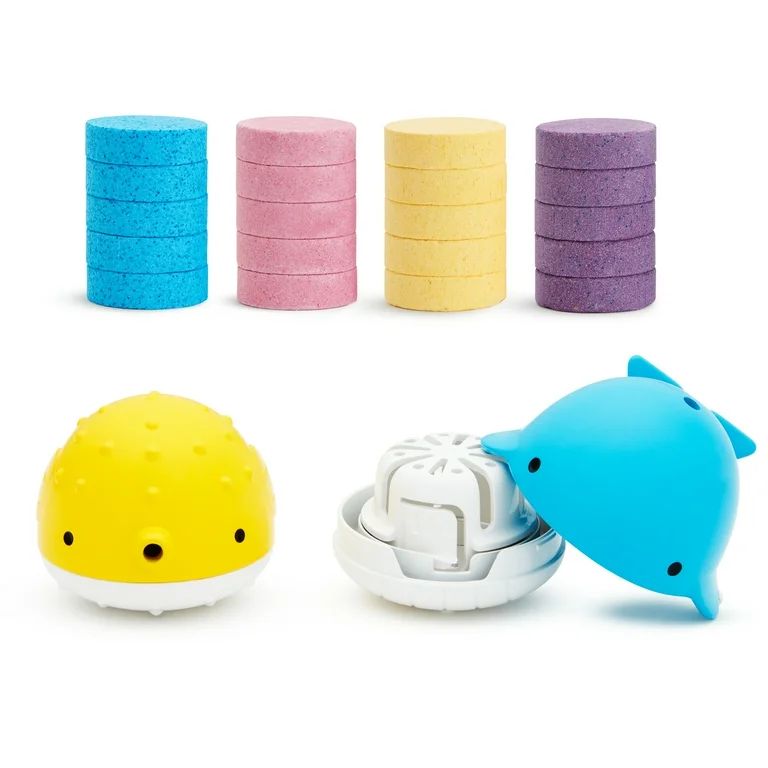 Munchkin Color Buddies Moisturizing Bath Bombs & 2 Toy Dispenser Set Bath Toy, Includes Nourishin... | Walmart (US)