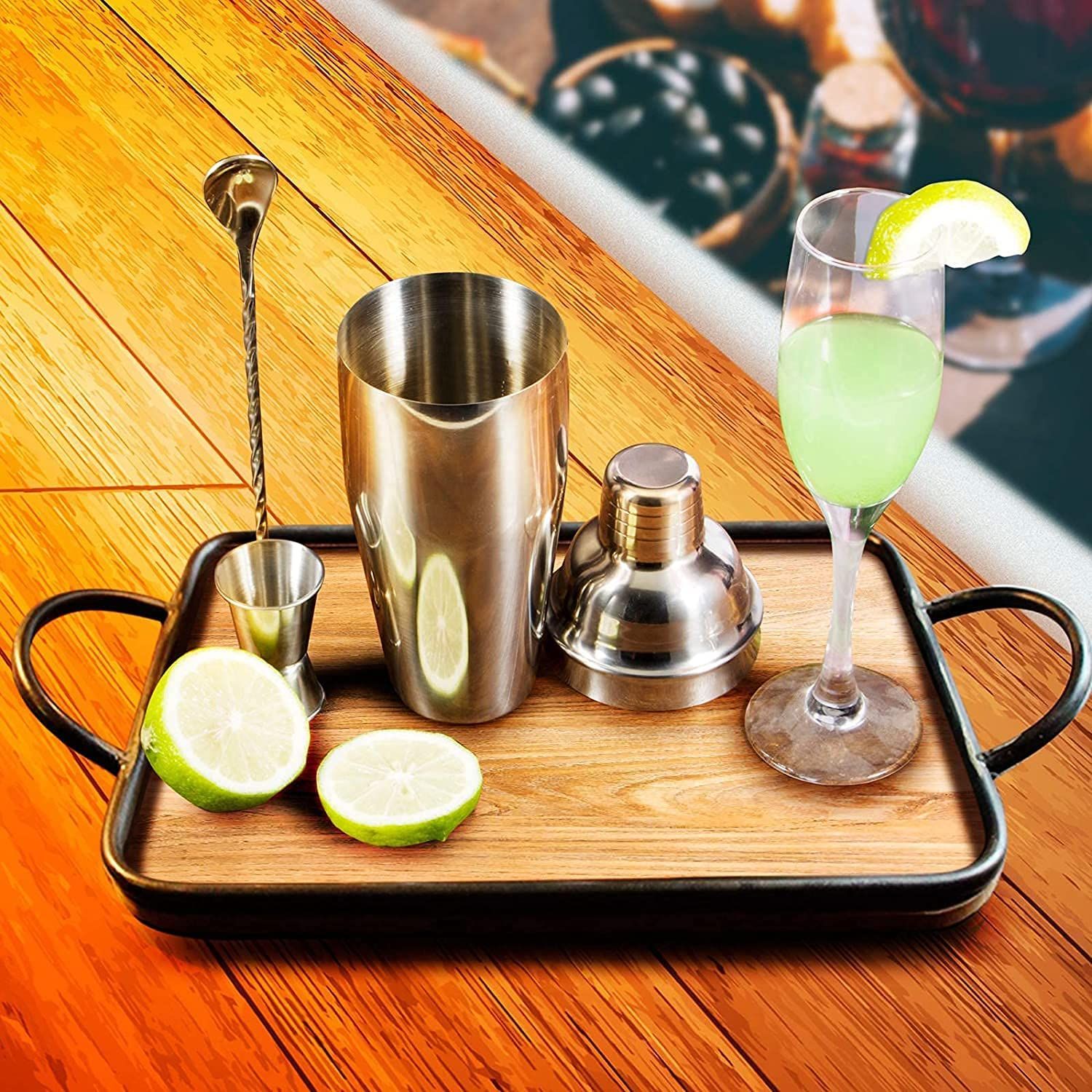 24oz Cocktail Shaker Bar Set - Professional Margarita Mixer Drink Shaker and Measuring Jigger & M... | Amazon (US)