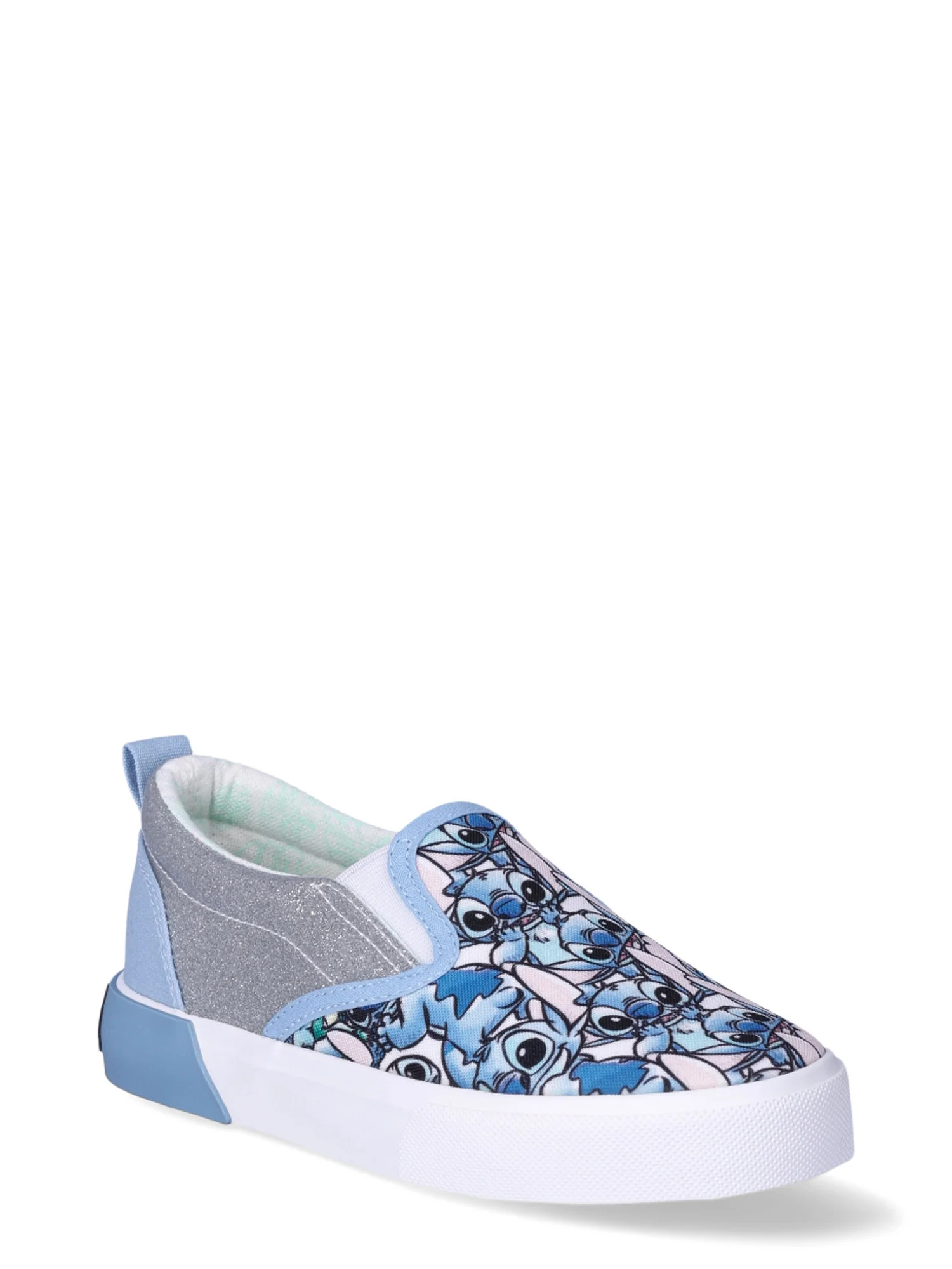 Disney Stitch Girl's Slip-On Twin Gore Sneakers | Walmart (US)