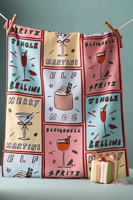 Nephthys Illustrated Holiday Dish Towel | Anthropologie (US)