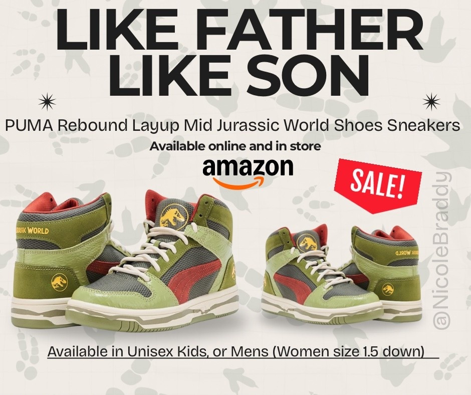 Found these Jurassic World Puma sneakers on sale for my son — and they even come in adult sizes! 👟🦖
Perfect for a fun father & son (or mommy) match-up, or any dino fan who loves a bold sneaker moment.

Linked the pair plus a few other Jurassic World sneakers options below👇🏽
.
.
.
#LTKFinds #PumaSneakers #LTKStyle #LTKSale #FamilyStyle #MatchingOutfits #SneakerFinds

#LTKSaleAlert #LTKMens #LTKFamily