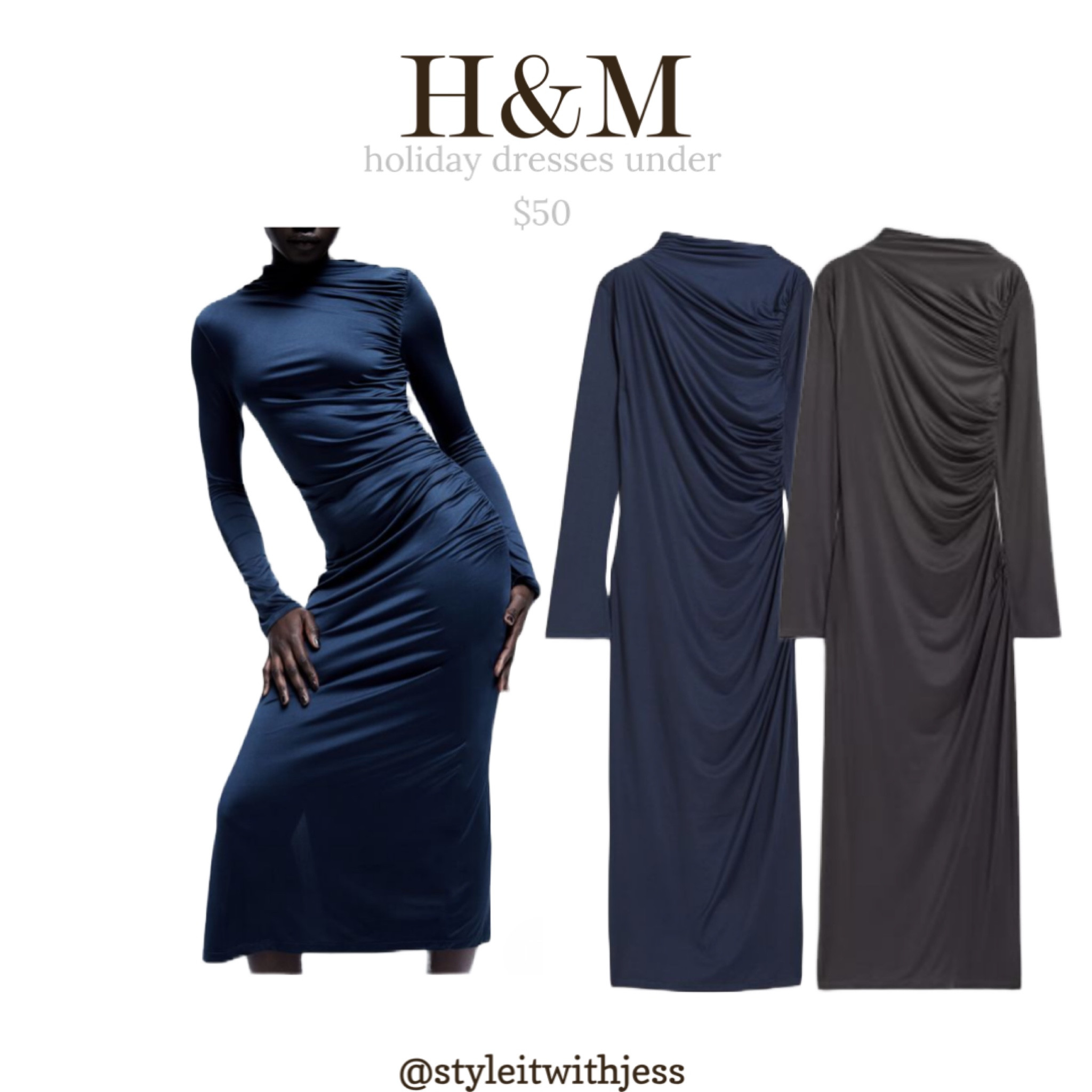 H&M holiday dress under $50 🩶💙

#LTKfindsunder50 #LTKstyletip #LTKHoliday
