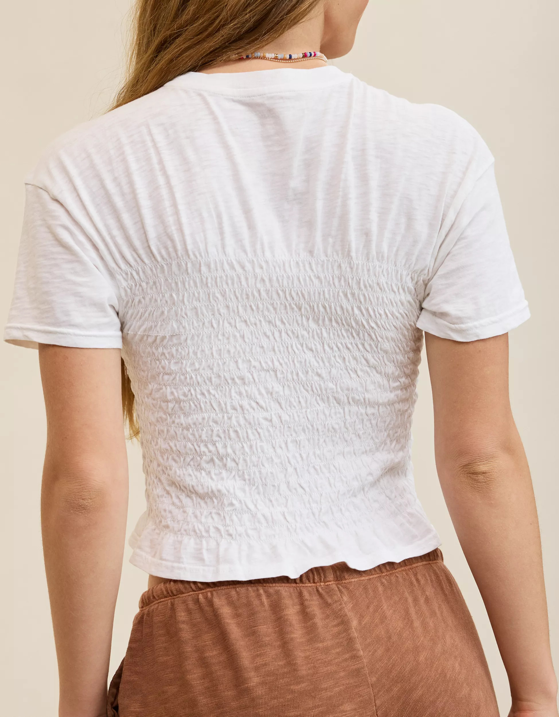 Aerie Smocked T-Shirt | Aerie