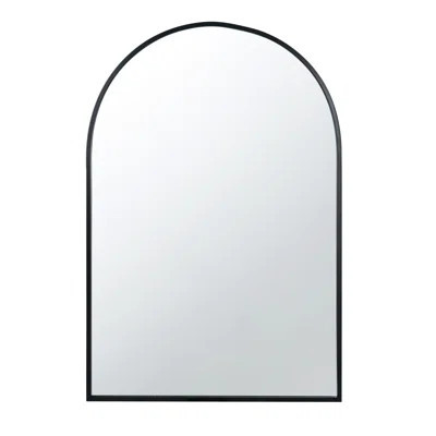 24" X 36" Metal Frame Black Arched Mirror For A Beautiful Home Mirror, Great Addition To Living Room Bedroom | Wayfair North America