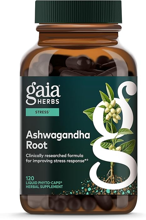 Gaia Herbs Ashwagandha Root - Stress Relief & Sleep Support Supplement - Supports Balanced Energy... | Amazon (US)