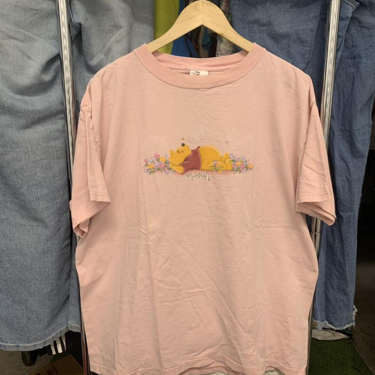 Y2k graphic vintage Disney Winnie the Pooh pink... | Depop | Depop Ltd AU