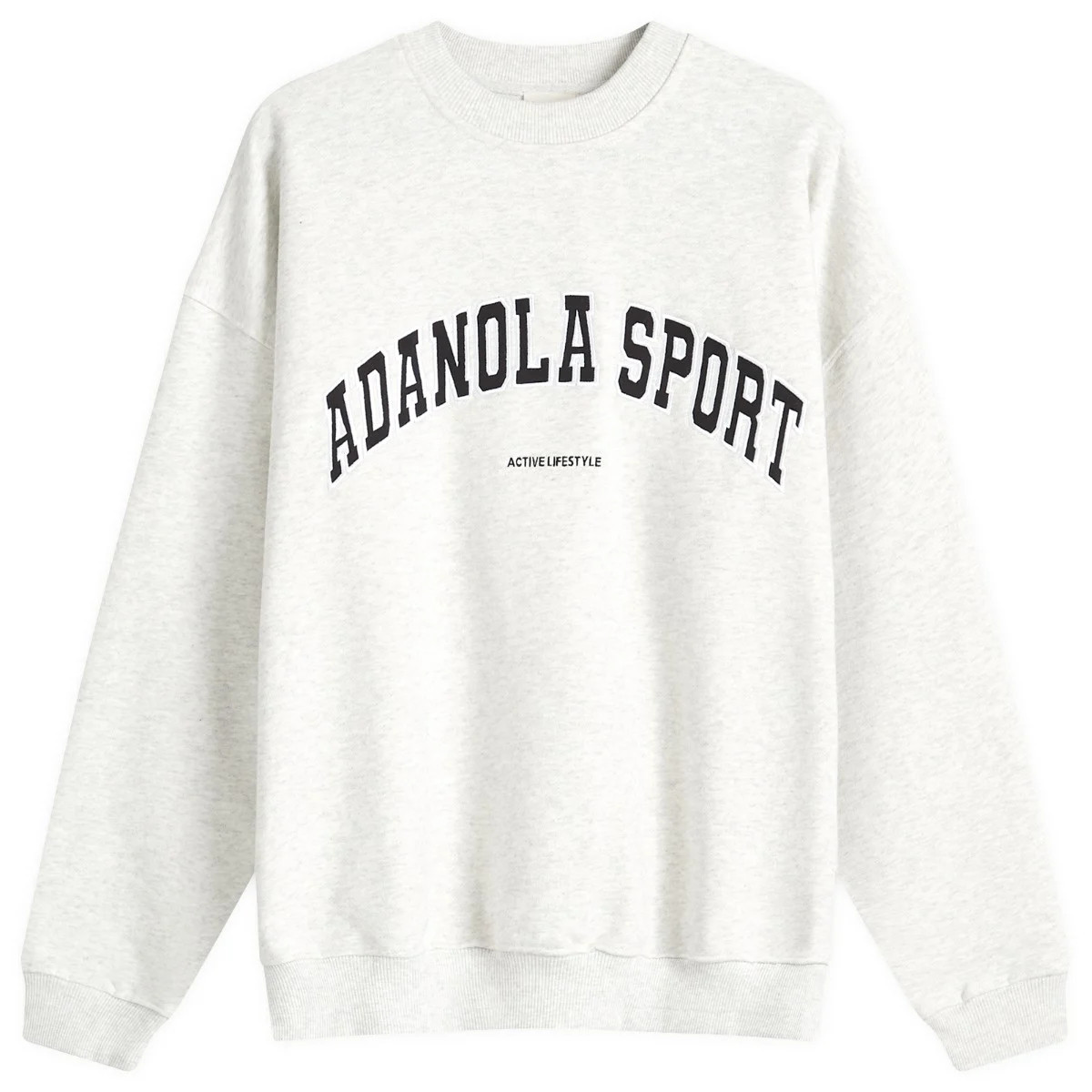 Adanola Women's AS Oversized Sweatshirt in Light Grey, Size X-Large | END. Clothing