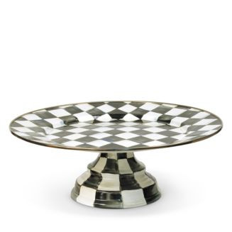 Courtly Check Enamel Pedestal Platter - Large | Bloomingdale's (US)