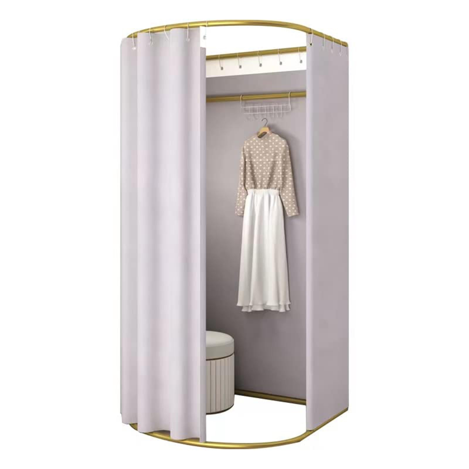 Clothing Store Fitting Room with Shading Curtain, Portable Temporary Mobile Privacy Protection Dr... | Amazon (US)