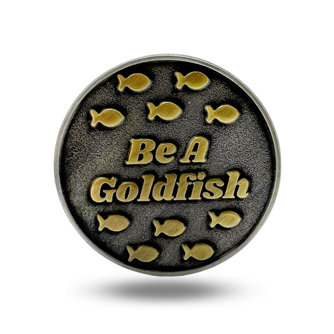 Full Metal Markers Be a Goldfish Magnetic Metal Golf Ball Marker with Hat Clip for Men and Women ... | Amazon (US)