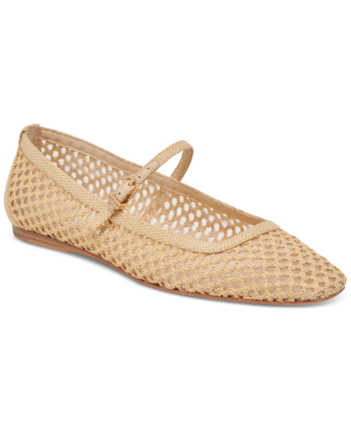 Dolce Vita Women's Reyes Mary Jane Flats - Light Natural Woven Raffia | Macy's
