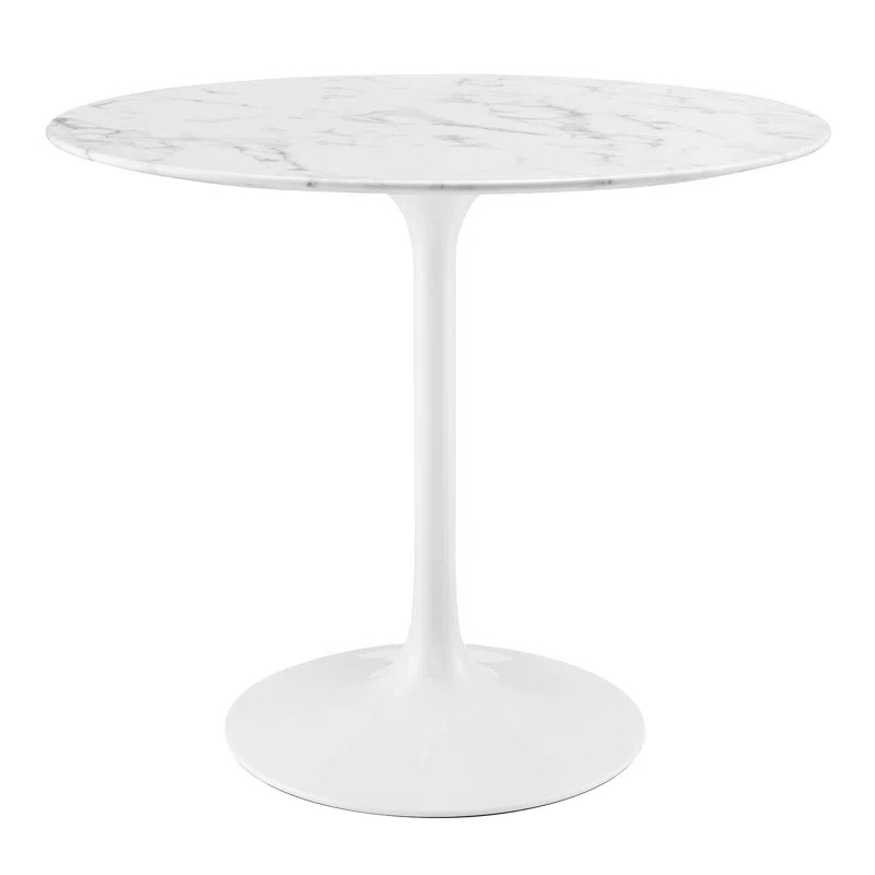 Modway Lippa Oval Artificial Marble Dining Table | Wayfair North America