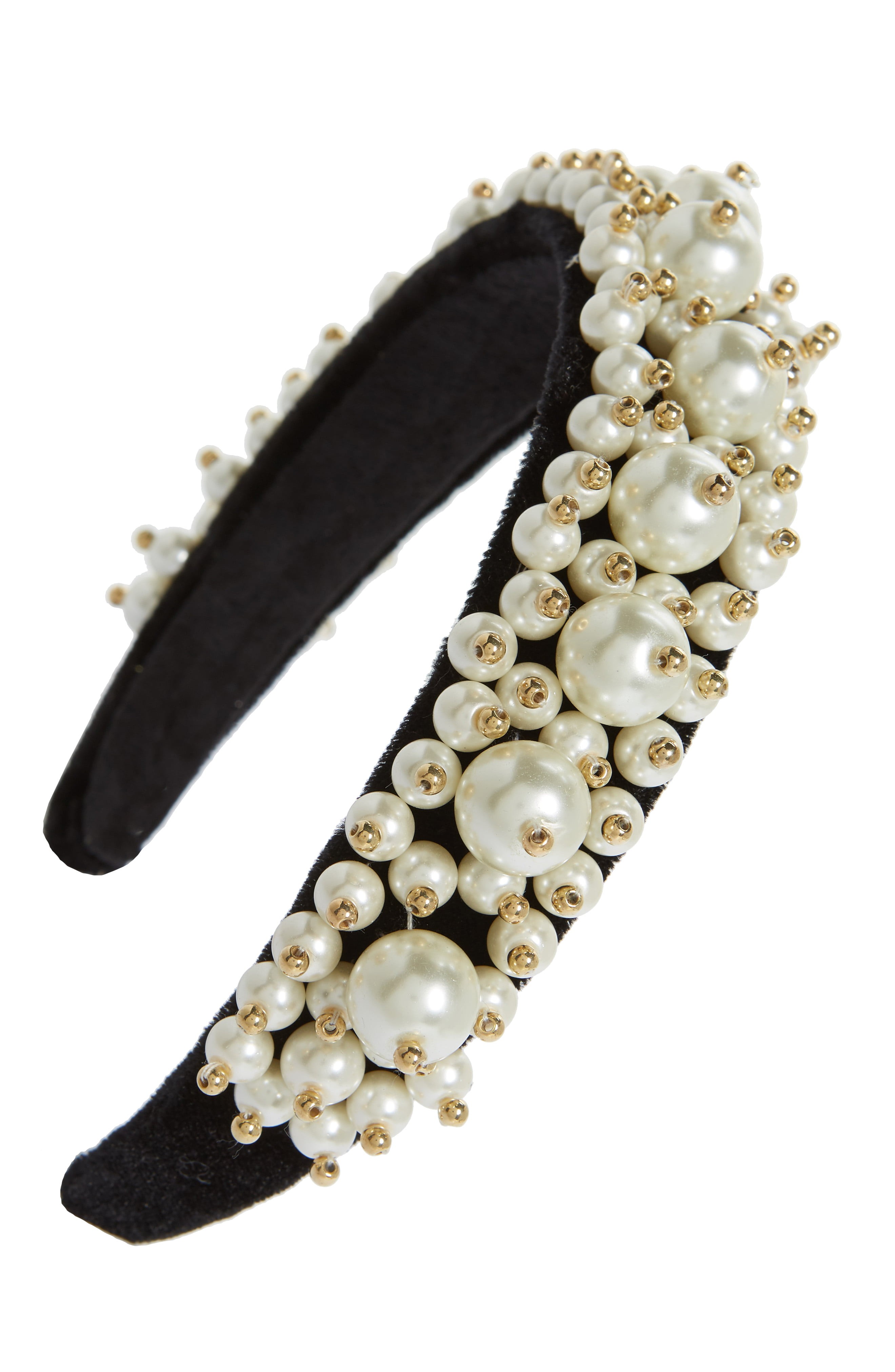Tasha Imitation Pearl Cluster Headband | Nordstrom