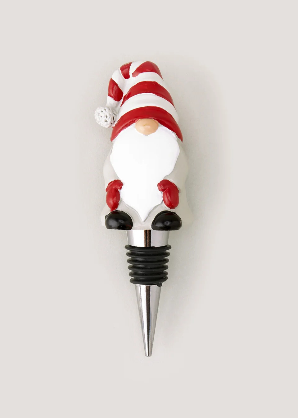 Red Christmas Gonk Bottle Stopper (13cm x 13.5cm) | Matalan (UK)