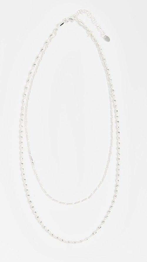 Argento Vivo Double Row Chain W Twist Necklace | SHOPBOP | Shopbop