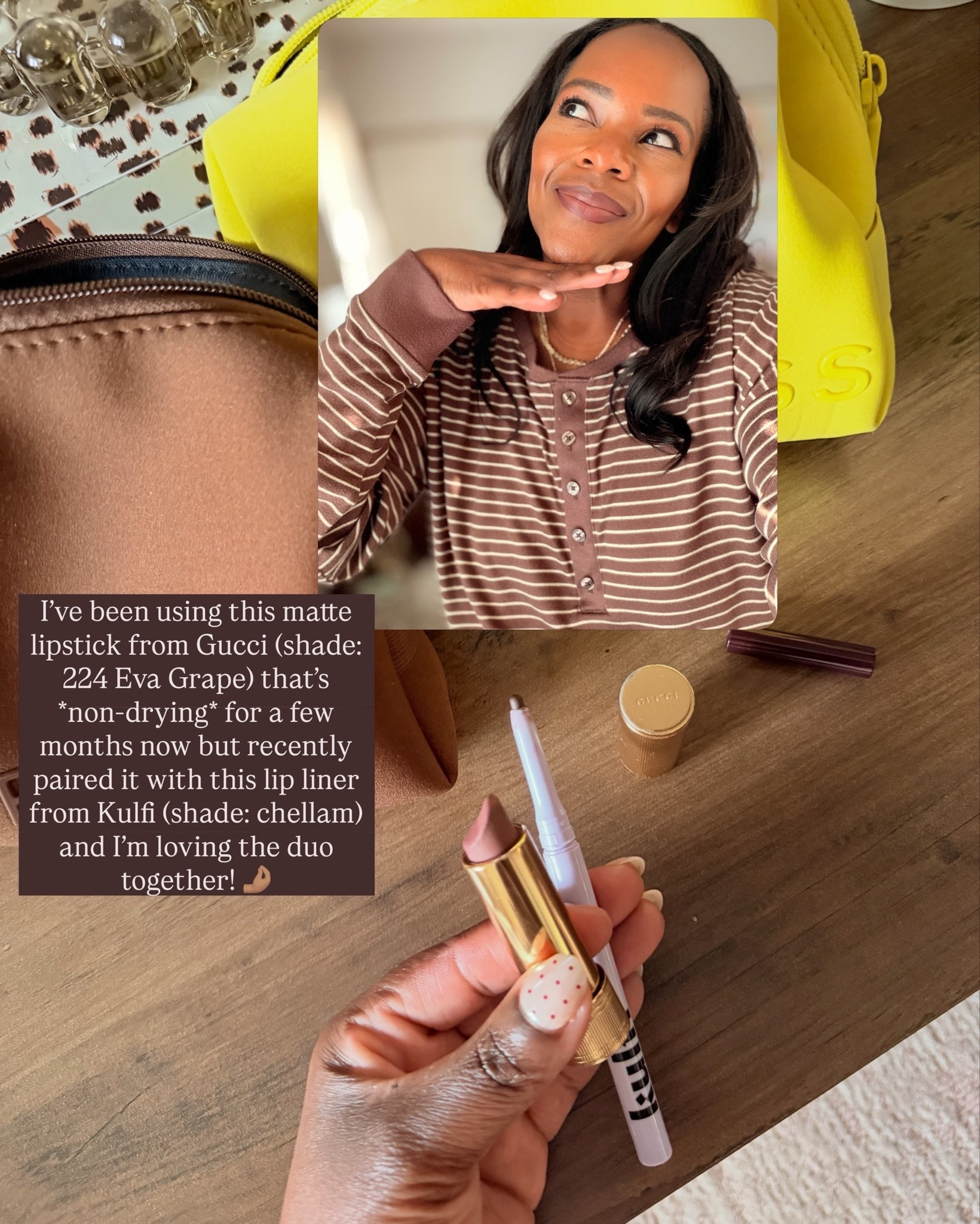 A lip combo that’s a great neutral for everyday! 💁🏽‍♀️ The Gucci matte lipstick is not drying at all but very smooth!

#LTKgrwm #LTKBeauty #LTKselfcare