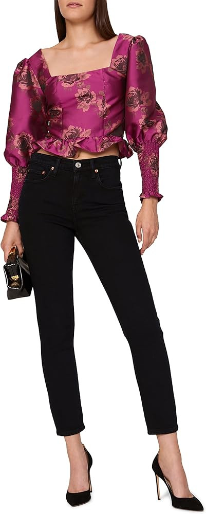 RTR Design Collective Brocade Peplum Top | Amazon (US)