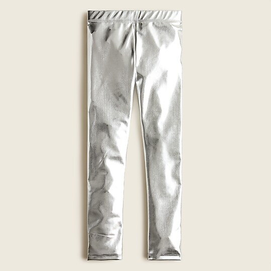 Girls' everyday leggings in metallic | J. Crew US