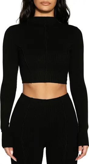 Snatched to the Top Long Sleeve Crop Top | Nordstrom