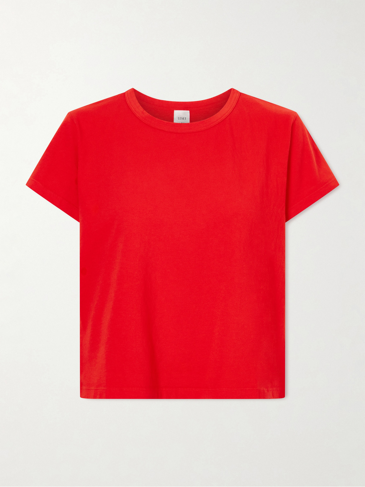 LESET - The Margo Cotton-jersey T-shirt - Red | NET-A-PORTER (UK & EU)