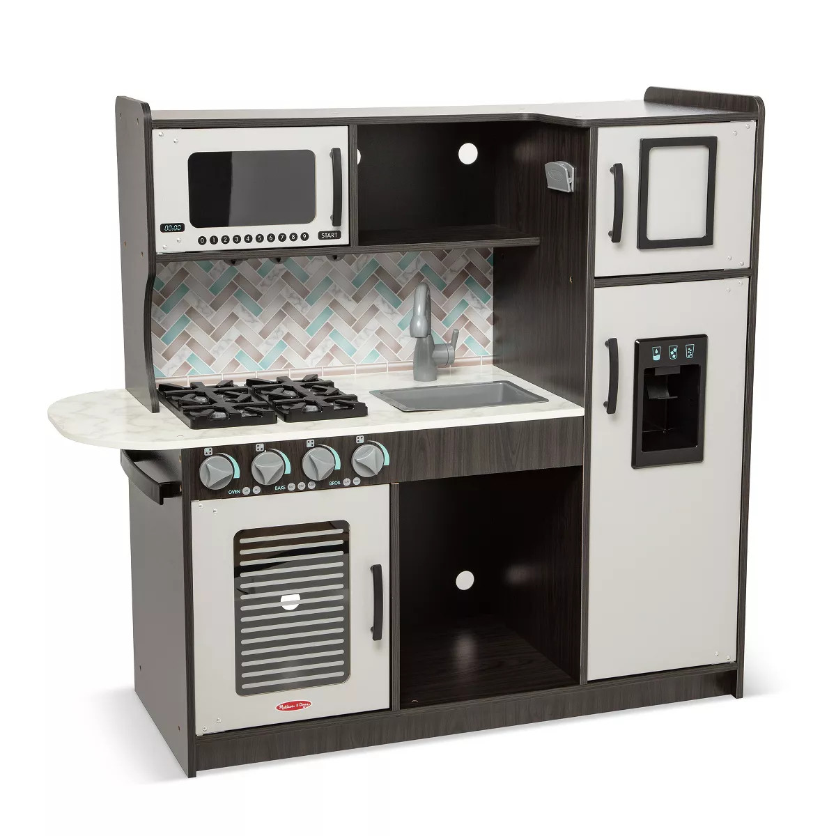 Melissa & Doug Chef's Kitchen Pretend Play Set - Charcoal | Target