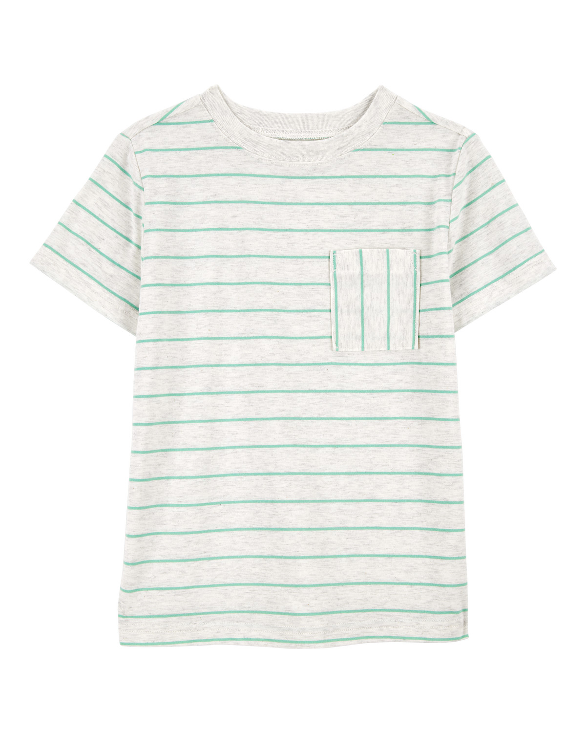Kid Striped Short-Sleeve Pocket Tee- Grey - Carter's | Carter's | Carter's Inc