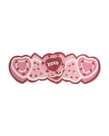 Xoxo Heart Cake Beaded Runner | TJ Maxx