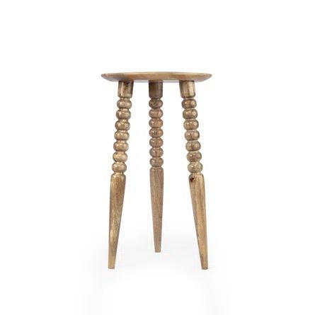 Lessing Solid Wood 3 Legs End Table | Wayfair North America