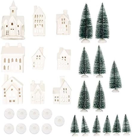 Winter Village LED Tea Light 31 Piece Porcelain Tabletop Christmas Figurine Boxed Set | Amazon (CA)