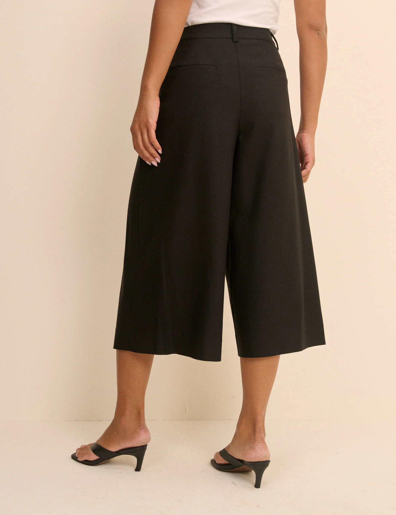Black Romy Tailored Culottes | Nobody's Child