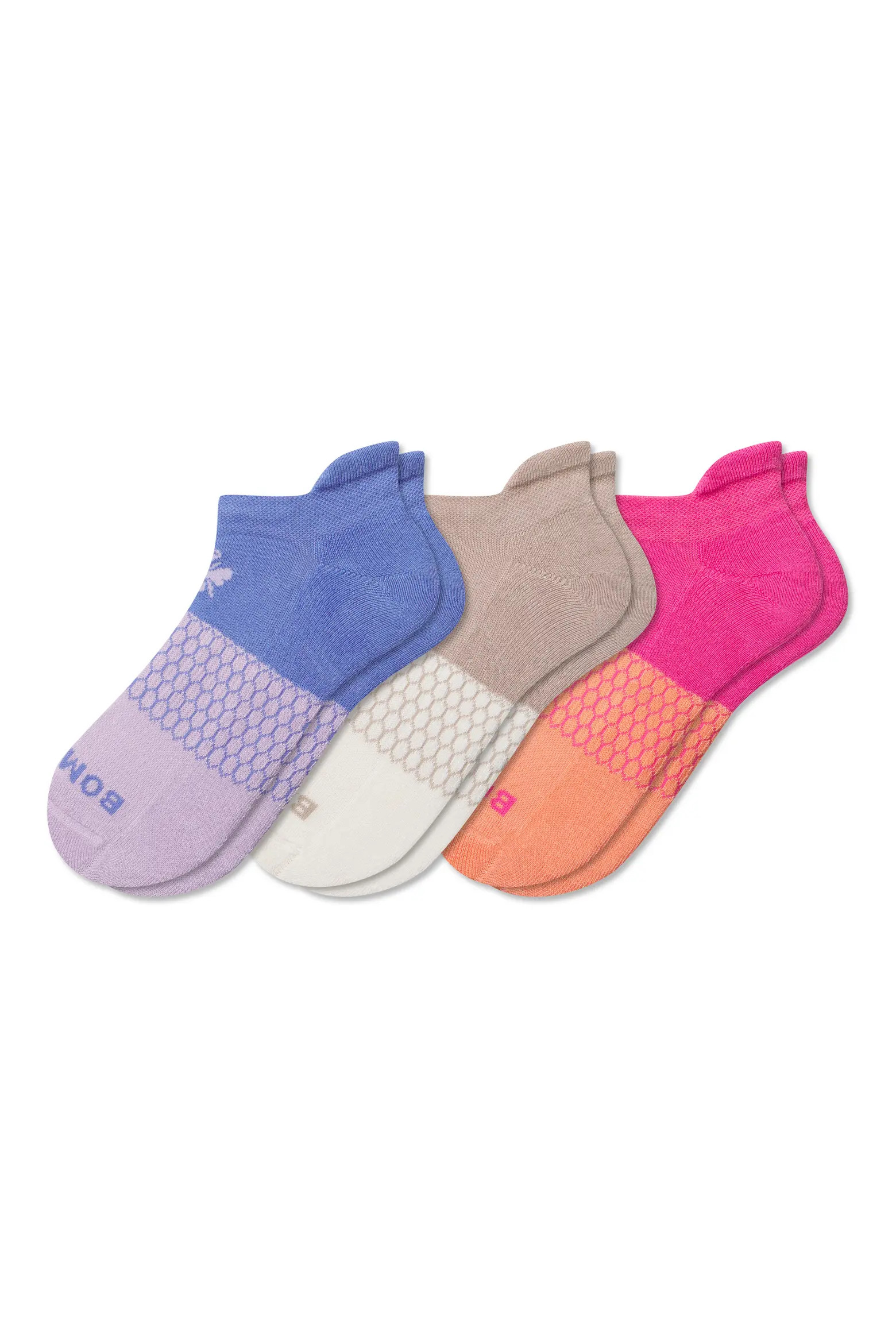 Assorted 3-Pack Colorblock Ankle Socks (Women) | Nordstrom | Nordstrom
