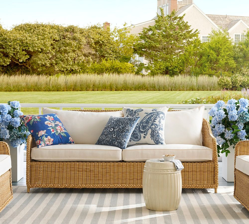 Westport Wicker Outdoor Sofa (82") | Pottery Barn (US)