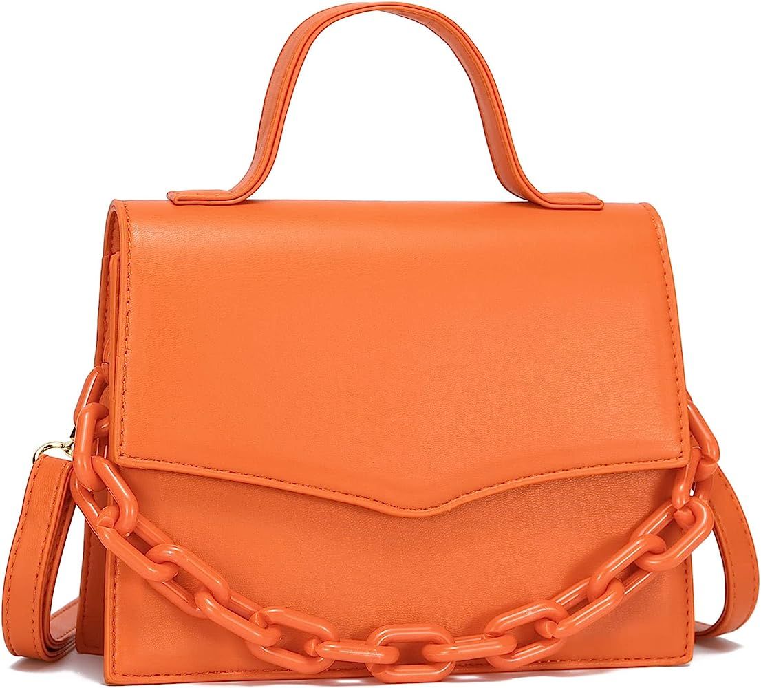 CATMICOO Mini Purses for Women Trendy Mini Bag with Detachable Plastic Chain | Amazon (US)