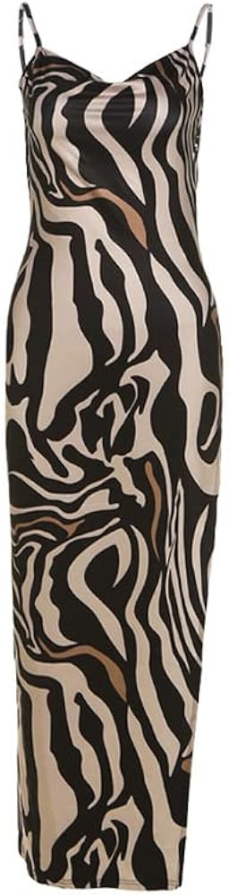 Women's Sexy Backless Cami Slip Dress Cocktail Party Maxi Long Dress Nightgown Sleeveless Bodycon... | Amazon (US)