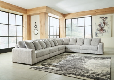 Regent Park 6-Piece Modular Sectional, Pewter | Ashley Homestore