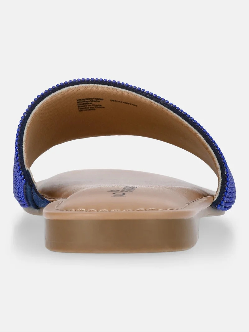 No Boundaries Women's Beaded Slide Sandals | Walmart (US)