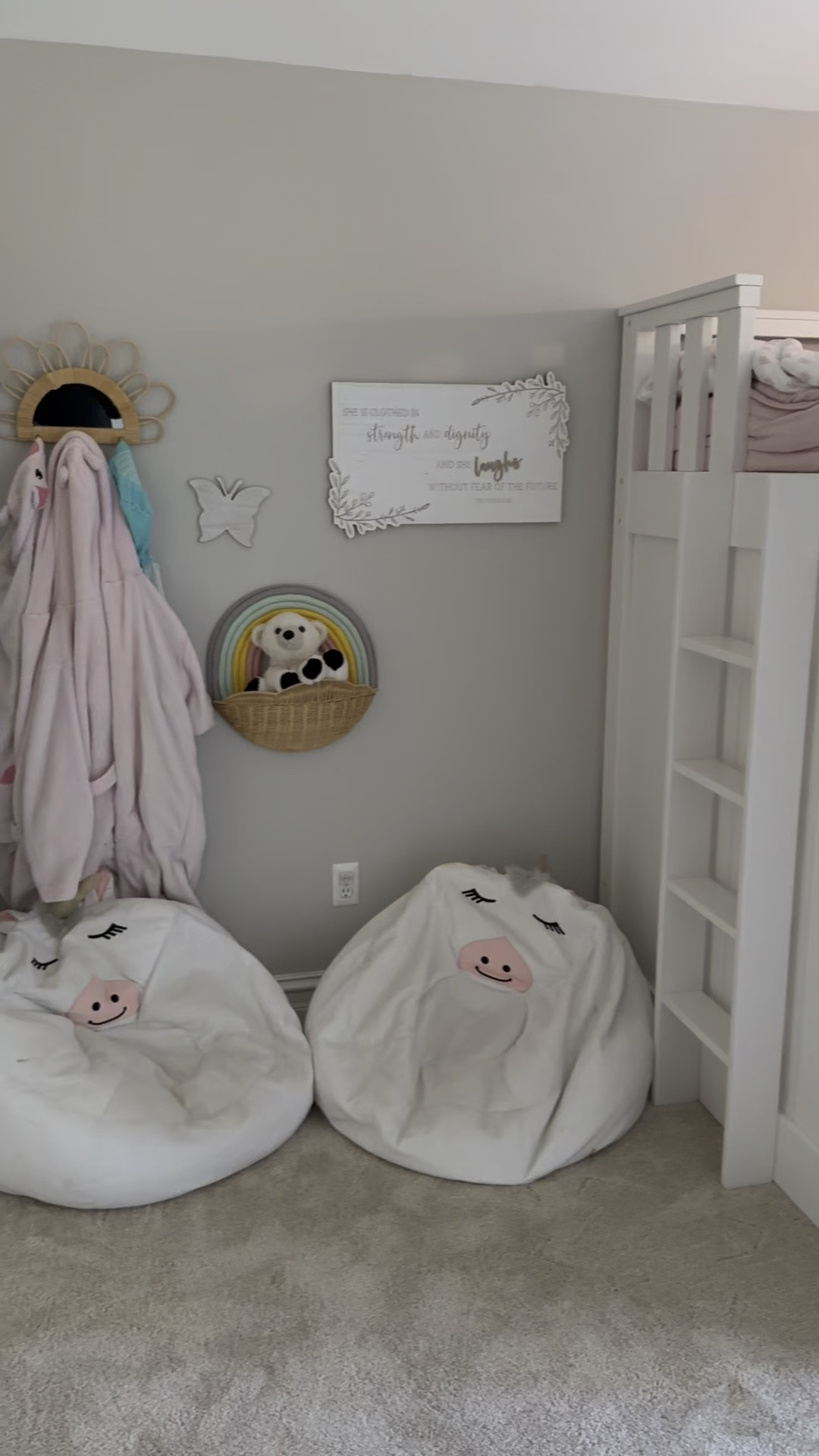 And here we are 💕. The girls have officially settled into their shared bedroom together and they love it. There were tears in the beginning, it was a hard transition. Both girls felt displaced and like we were taking something so valuable from them. But once I pieced together my vision for them and brought it all to life, that all changed. They now find comfort in being together and love their new bedding, sconces and bunk 🩷. 

#LTKFamily #LTKStyleTip #LTKKids