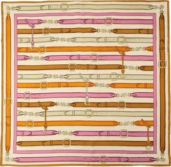 COACH Multi Belt Print Silk Square Scarf | Nordstrom | Nordstrom