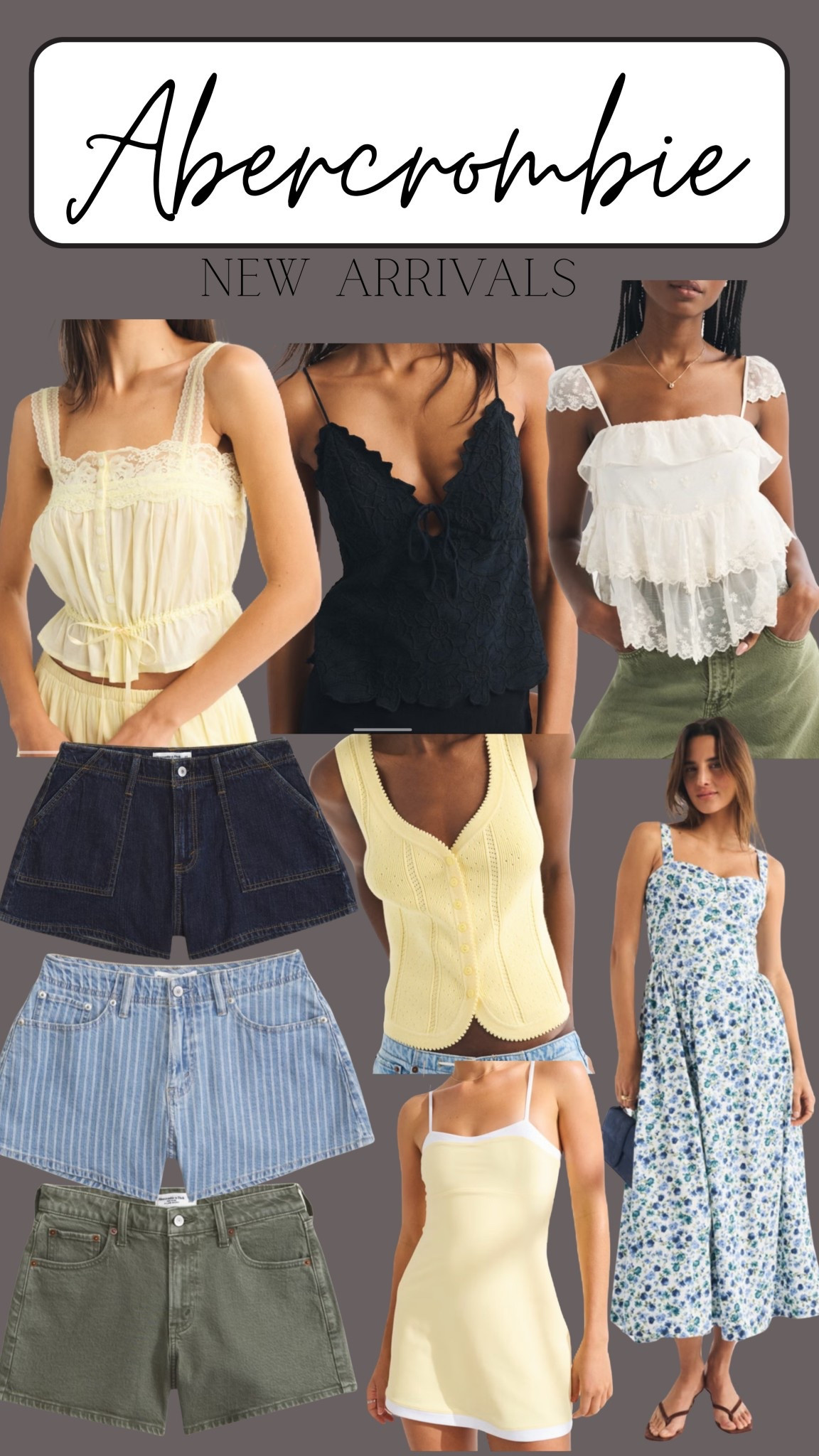 @abercrombie has the cutest new arrival, tops shorts, and every day dresses! 

#LTKPetite #LTKootd #LTKMidsize